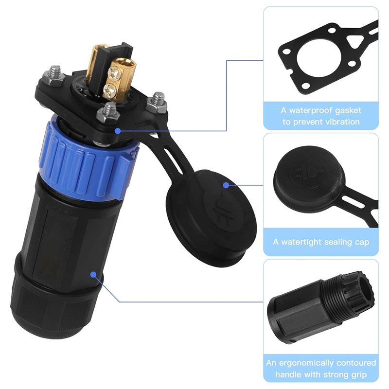 Conector de alimentación CC pa - Fishing Boat Trolling Motor reseña y precio