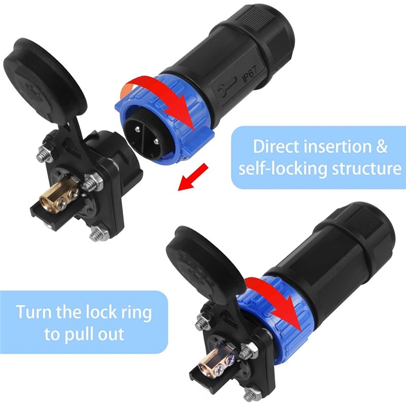Conector de alimentación CC pa - Fishing Boat Trolling Motor reseña y precio